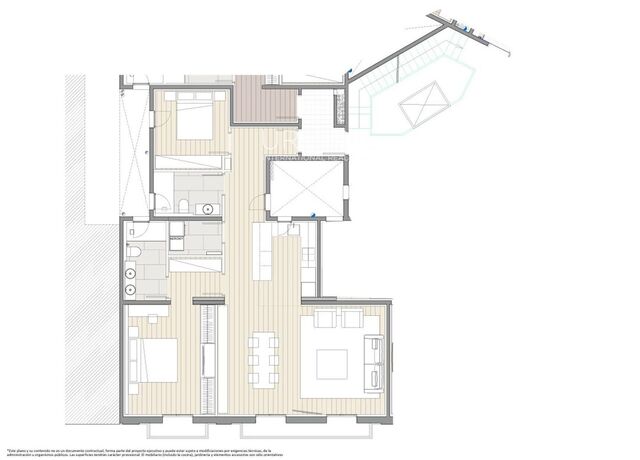 Apartamento de obra nueva 2024 con 1 dormitorio, amueblado, con gimnasio y conserjería en ubicación privilegiada de Barcelona