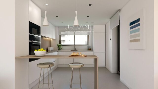 Appartement 2 chambres avec piscine chauffée, salle de sport et jardins paysagers