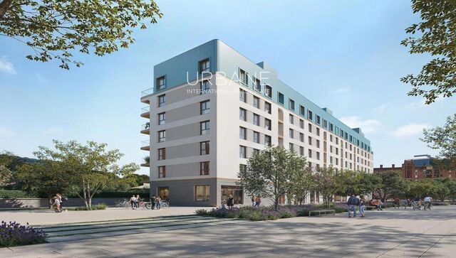 Apartamento moderno de 2 dormitorios en Montjuïc con terraza, piscina y gimnasio