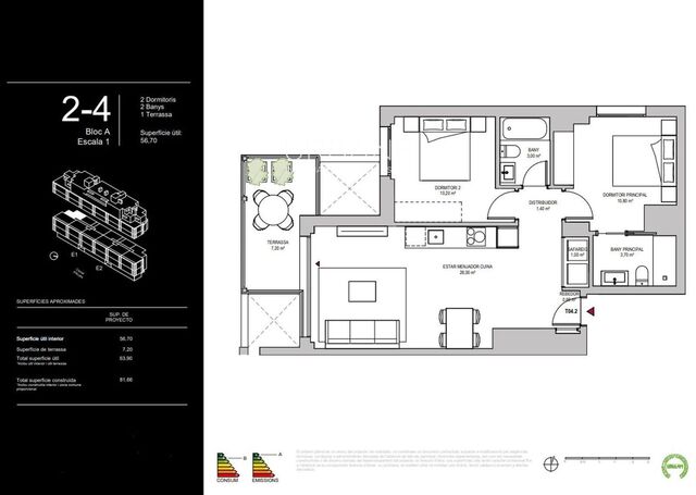 Spacious 2-Bedroom Apartment in Montjuïc with Large Terrace, Pool & Gym