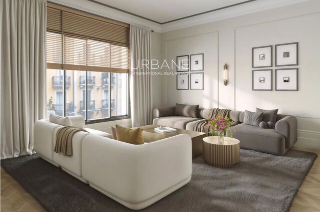 Luxury 4-bedroom apartment on VIA Augusta, 128m2 & parking possibility