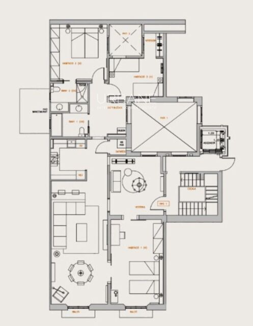 Apartamento de diseño de 3 dormitorios en la Ciutat Vella de Barcelona con terraza, piscina en la azotea y vistas al mar