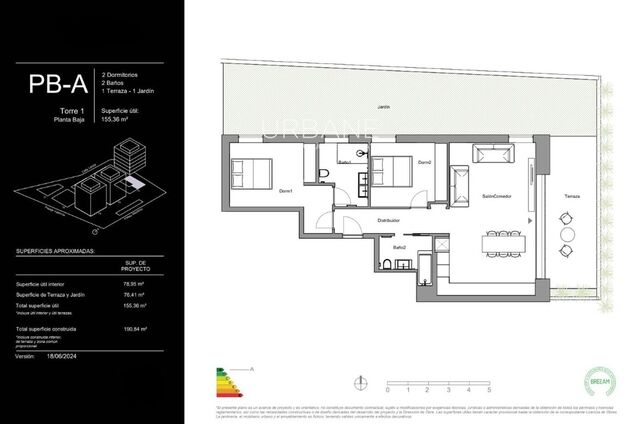 Apartamento en venta en Brava Costa Brava | 2 dormitorios, terraza privada de 18,30 m², piscina, gimnasio y vivienda moderna de alta eficiencia | Residencia contemporánea de 78,95 m²