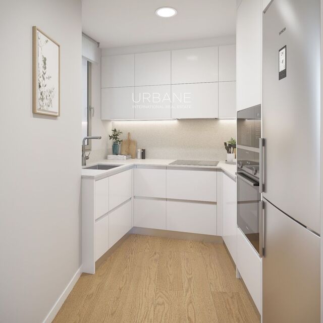 Tranquil Luxury: Extraordinary 3-Bedroom Apartment in Gracia's Esteemed Residential Project