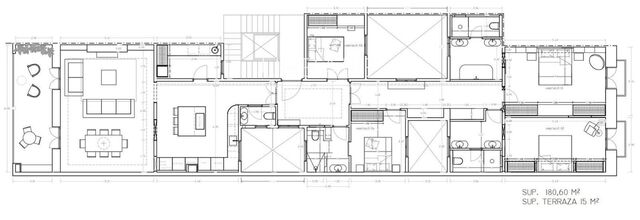 Apartamento de lujo de 4 dormitorios con terraza privada en venta en el Eixample, Barcelona