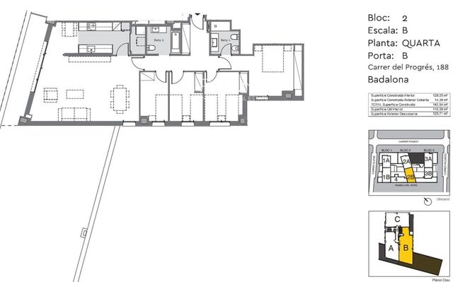 Exclusiva residencia de lujo en Badalona: Elegante ático/apartamento de 3 dormitorios con impresionante terraza y piscinas en la azotea