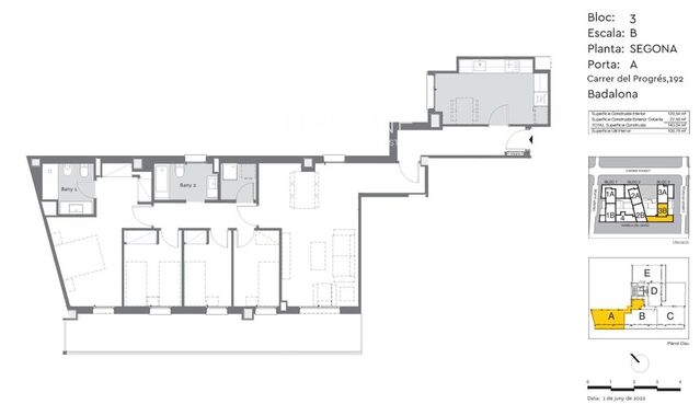 Exclusiva residencia de lujo en Badalona: Imponente apartamento de 4 dormitorios con terraza y piscinas en la azotea