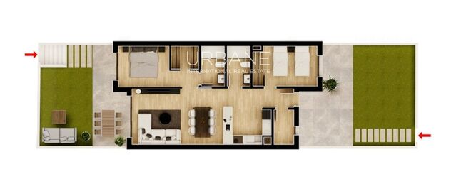 Apartament d'Obra Nova amb Jardí Privaten un complex de golf