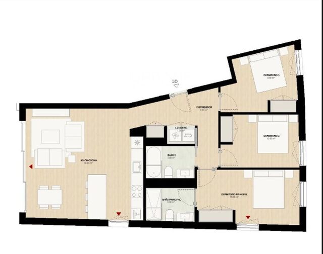 Luminosa vivienda de 3 habitaciones en Gavà – Promoción Naia