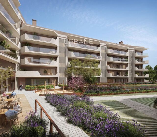 Moderno piso de tres dormitorios en planta baja con salón de concepto abierto