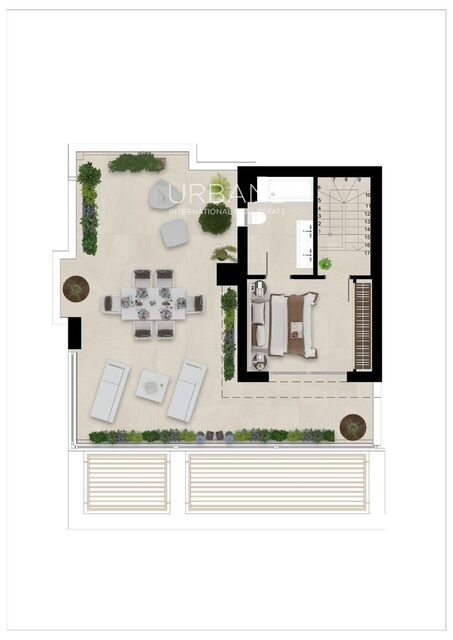 3-bedroom Penthouse in San Roque, Cadiz, in a golf resort.