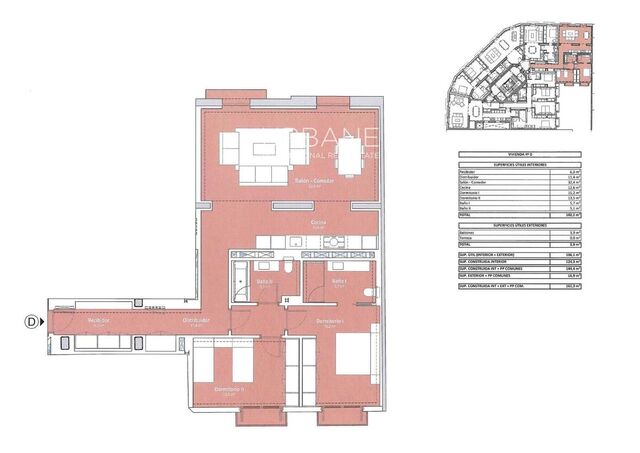 Luxuriöse 124 m² Wohnung mit Terrasse und Pool im Herzen von Barcelona