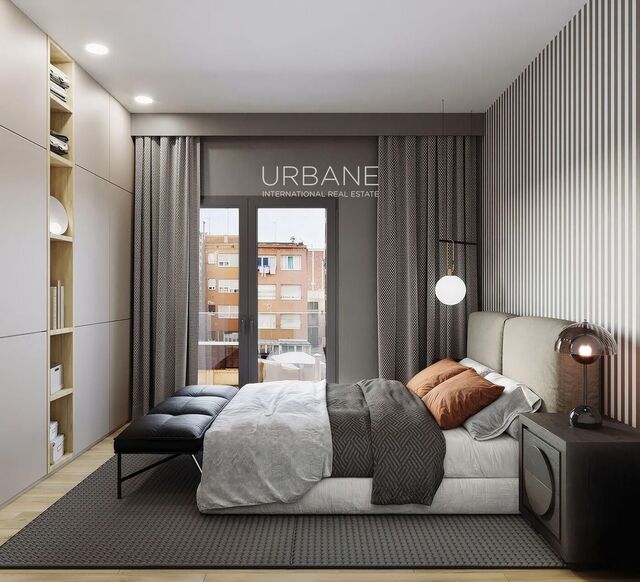 Acogedor apartamento de 50 m² en planta baja con terraza en Gracia