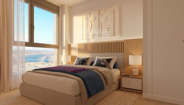 Moderno apartamento frente al mar de 3 habitaciones con terraza en Badalona