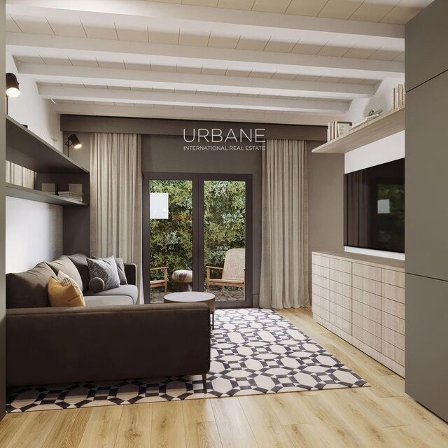 Acollidor apartament de 50 m² a planta baixa amb terrassa a Gràcia
