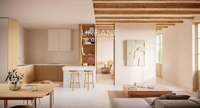 Loft con Balcón y Terraza Comunitaria en Azotea a un Paso de Las Ramblas