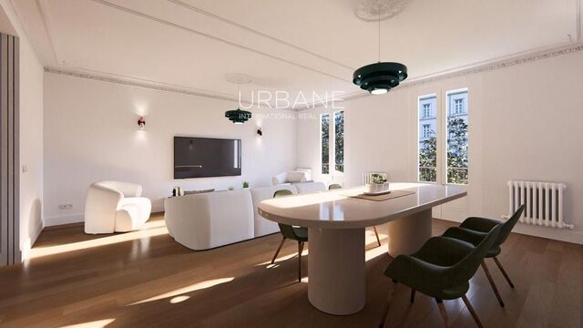 Apartamento nuevo y espacioso de 3 habitaciones en Eixample
