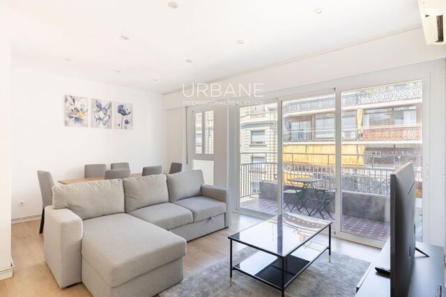 Zu vermieten: 2-Zimmer-Wohnung mit Balkon und Meer- & Bergblick in Sarrià-Sant Gervasi