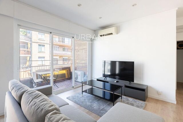 Zu vermieten: 2-Zimmer-Wohnung mit Balkon und Meer- & Bergblick in Sarrià-Sant Gervasi