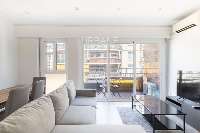 Zu vermieten: 2-Zimmer-Wohnung mit Balkon und Meer- & Bergblick in Sarrià-Sant Gervasi