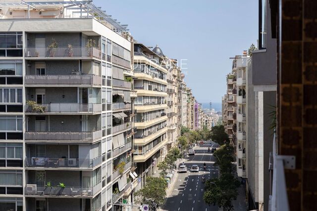 Zu vermieten: 2-Zimmer-Wohnung mit Balkon und Meer- & Bergblick in Sarrià-Sant Gervasi