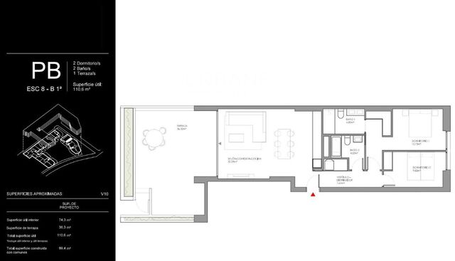 Apartament de 2 Habitacions amb Terrassa de 36 m² en una Residència Exclusiva a Cubelles