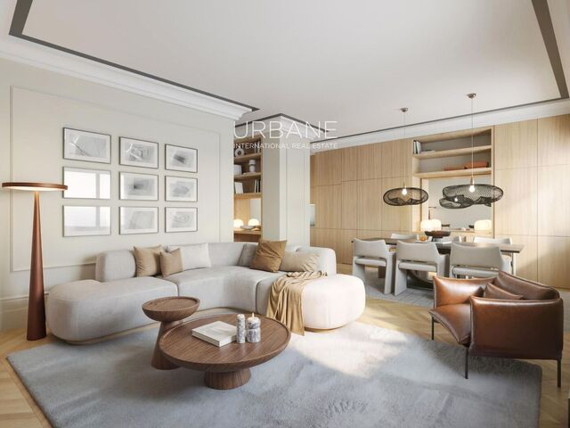 Elegante piso de 3 dormitorios con terraza en la Via Augusta