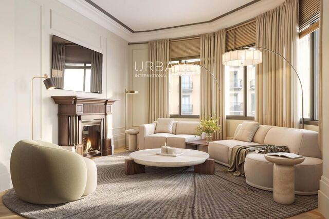 Elegante piso de 3 dormitorios con terraza en la Via Augusta