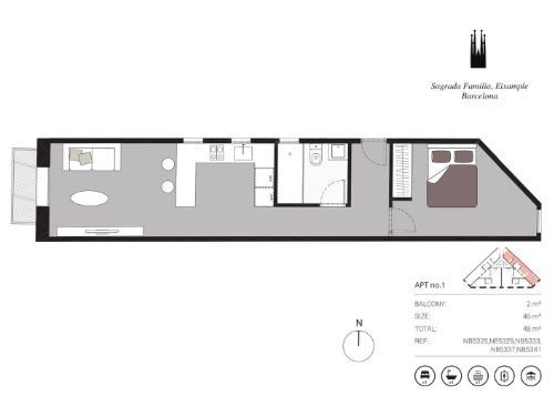 Apartament Renovat de Lloguer Prop de la Sagrada Família