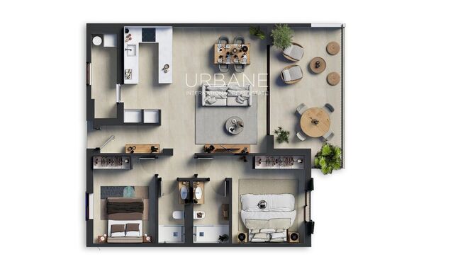 Apartamento moderno de 2 dormitorios en Mallorca con balcón soleado