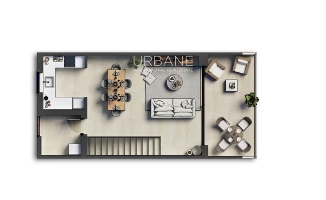Exclusivo apartamento dúplex de 2 habitaciones en Mallorca con amplias zonas exteriores