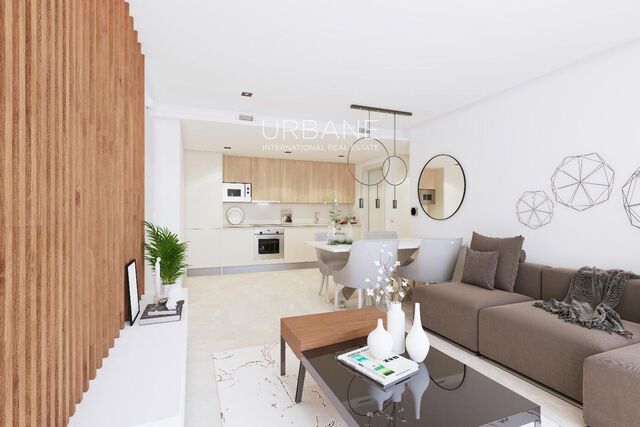 Moderno piso de 1 dormitorio con terraza