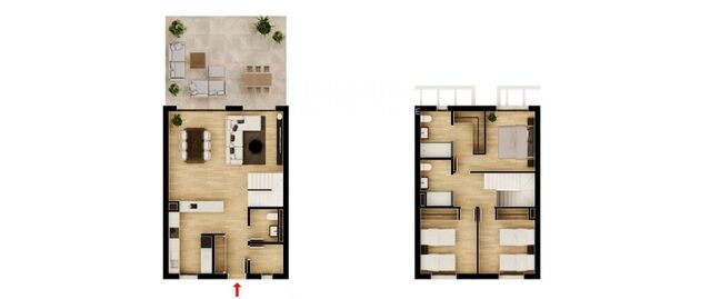 Modern 3-Bedroom Duplex – Stylish Living Across Two Floors in an Exclusive Golf Resort