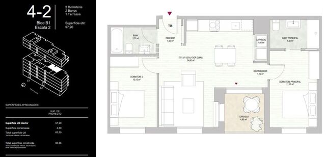 Modern Harmony: 2-Bedroom Apartment in Montjuïc's Green Embrace