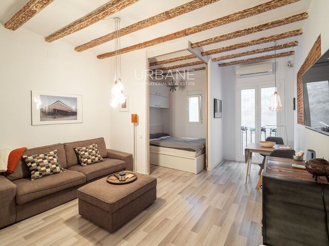 Charmantes möbliertes 1-Schlafzimmer-Studio in El Raval, Barcelona