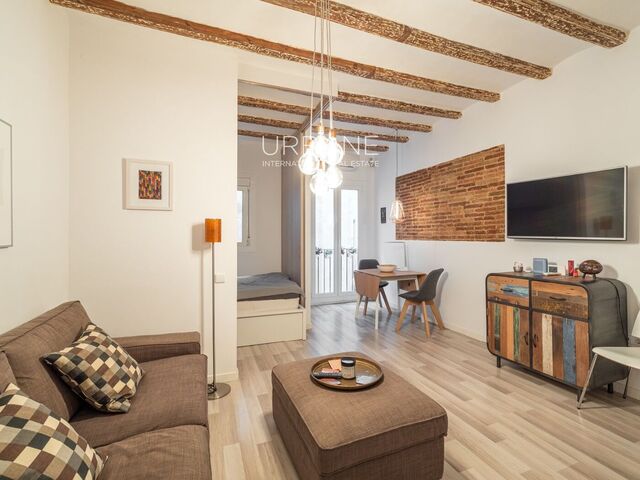Charmantes möbliertes 1-Schlafzimmer-Studio in El Raval, Barcelona