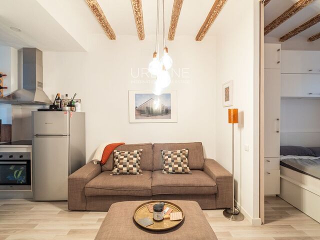 Charmantes möbliertes 1-Schlafzimmer-Studio in El Raval, Barcelona