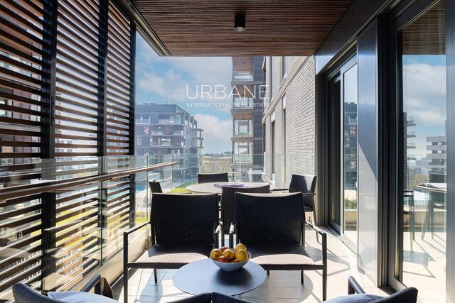 Piso de 1 dormitorio con terraza y excelentes servicios comunitarios en Barcelona