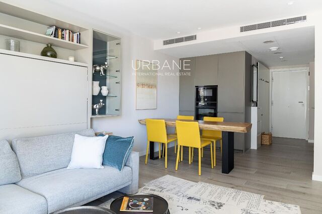 Piso de 1 dormitorio con terraza y excelentes servicios comunitarios en Barcelona