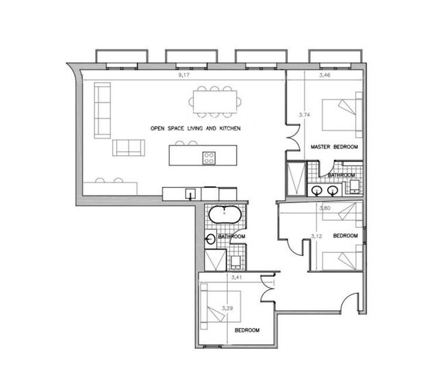 Elegante Piso de 3 dormitorios en alquiler en Cuitat Vella, Barcelona