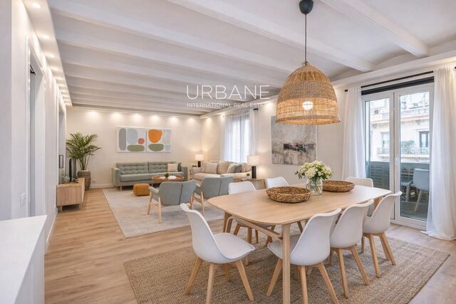 Exklusive und helle renovierte Wohnung in einem herrschaftlichen Gebäude im Eixample, Barcelona | Verfügbar ab Februar zur befristeten Miete