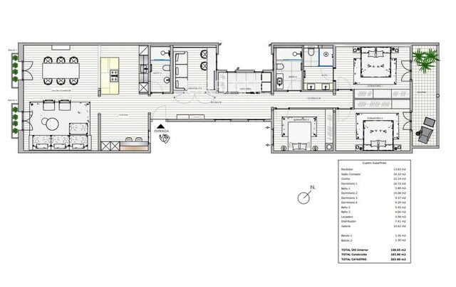 Elegant 4-Bedroom Renovated Apartment with Balconies in the Heart of Eixample