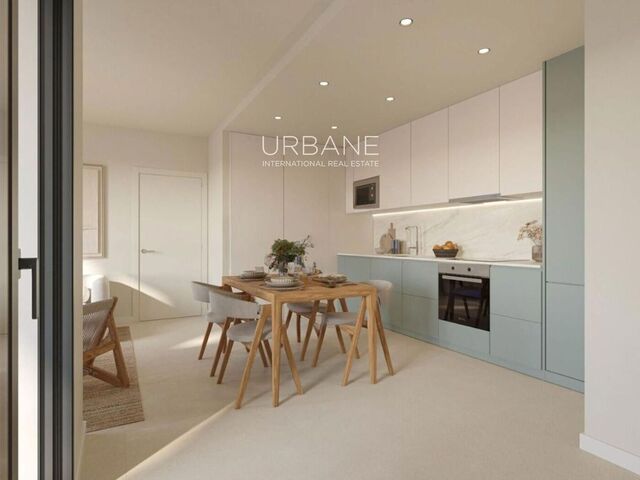 Appartement Lumineux de 2 Chambres à Montjuïc avec Vues Vertes, Salles de Bains Modernes et Piscine sur le Toit