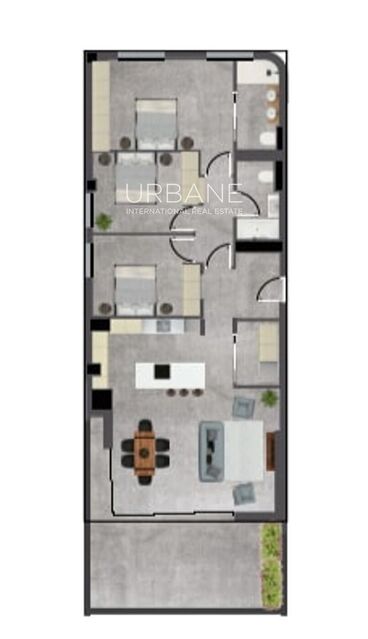 Apartament d'obra nova de 3 dormitoris amb terrassa i serveis exclusius a l'Eixample de Salou